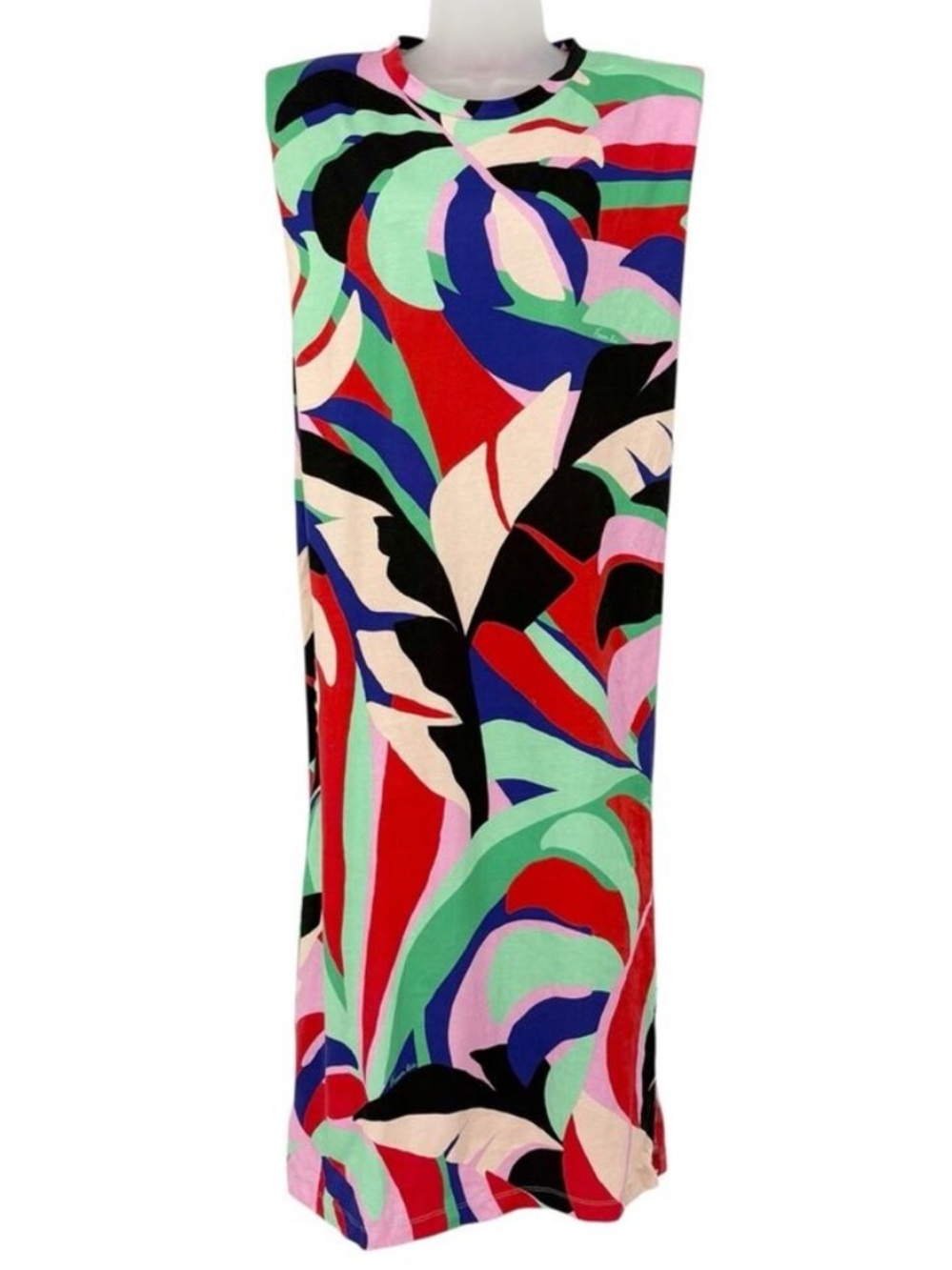 FARM Rio Vibrant Multi-Color Abstract Print Midi Dress - Picture 4 of 11